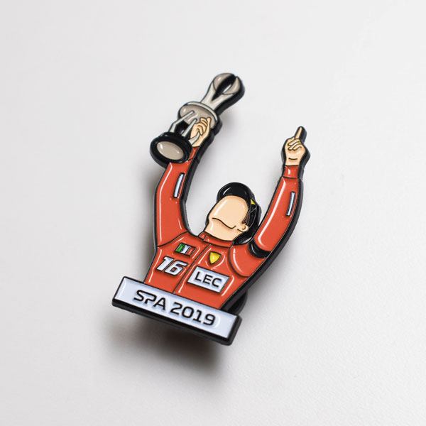 charles leclerc pin close up