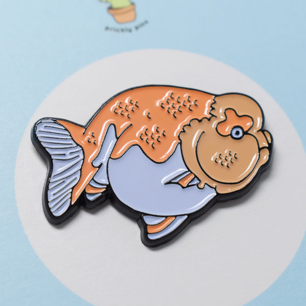 Blobfish Meme Paintbrush Soft Enamel Pin 
